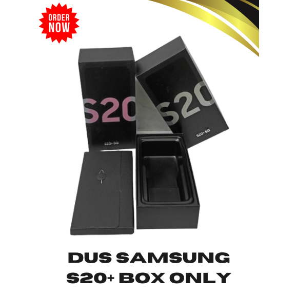 

DUS BOX SAMSUNG S20+ BOX ONLY TANPA ACC FREE REQUEST STIKER LABEL