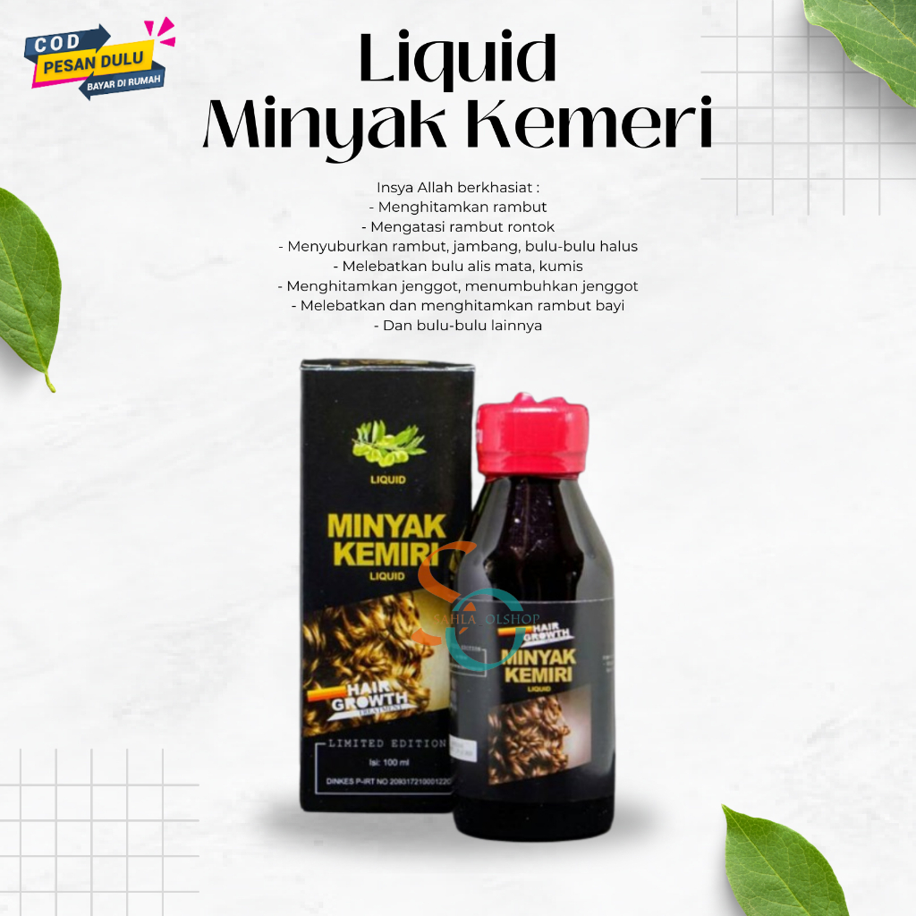 MINYAK KEMIRI LIQUID 100ML ORIGINAL HAIGRO TREATMENT / PERAWATAN RAMBUT