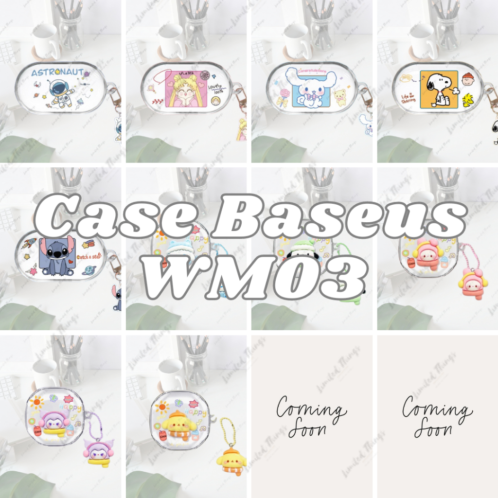 SOFT CASE Case untuk Baseus WM 03 WM03 Case Character Bluetooth Wireless