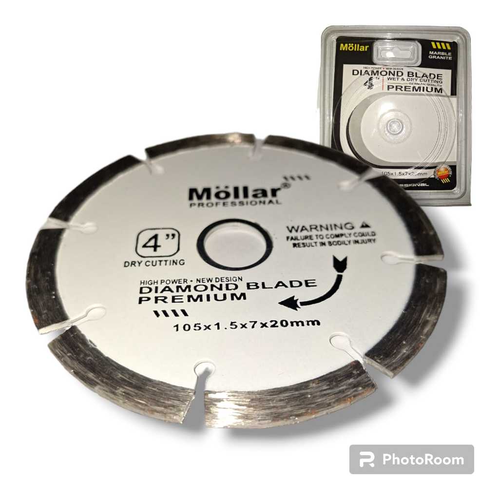 Diamond Wheel Mollar White 4" / Mata Pisau Potong Keramik Granit