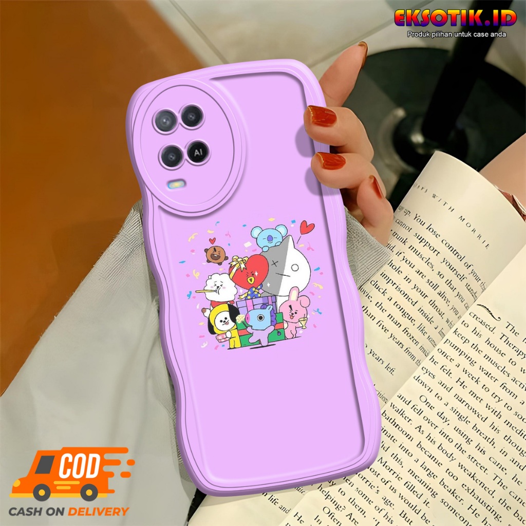 Case Oppo A54 Gelombang - Casing Oppo A54  - Silikon Oppo A54  - Softcase Oppo A54  - Kesing Oppo A5
