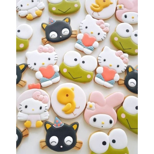 

VALERICIOUS Butter Cookies Kue Kukis Hias Tema Sanrio hellokitty my melody cinnamoroll pompurin kuromi