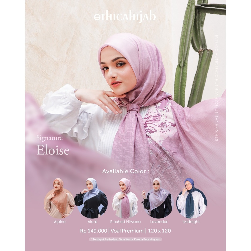 Ethica - Hijab Segi Empat Motif