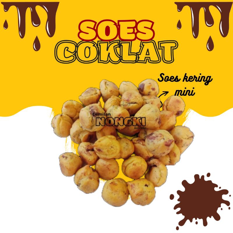 

500 gram - Soes Mini kering Coklat Lumer