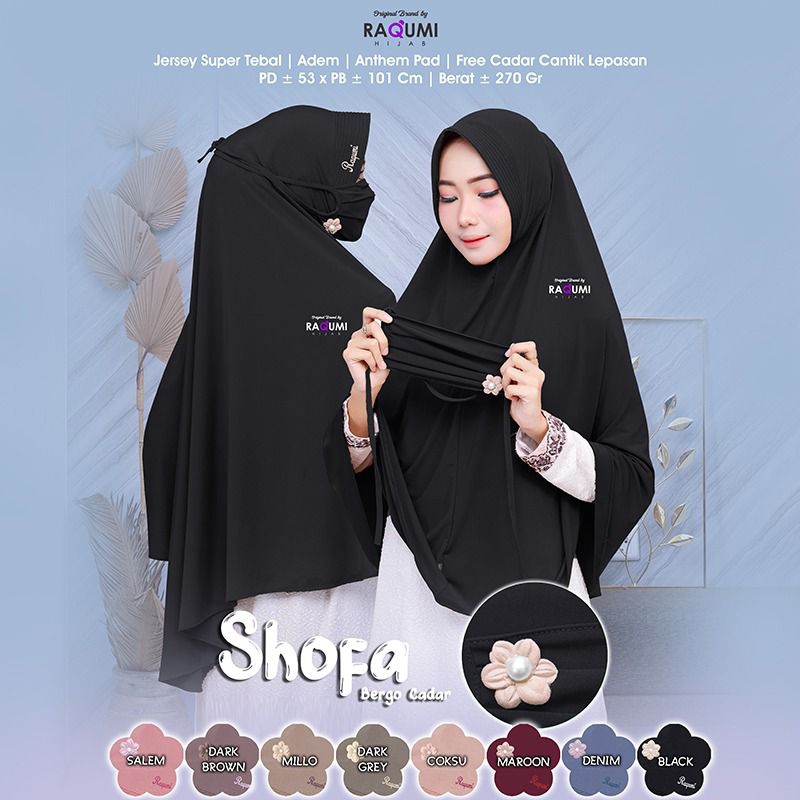 Shofa bergo jumbo original raqumi // hijab bergo // long bergo // hijab jersey