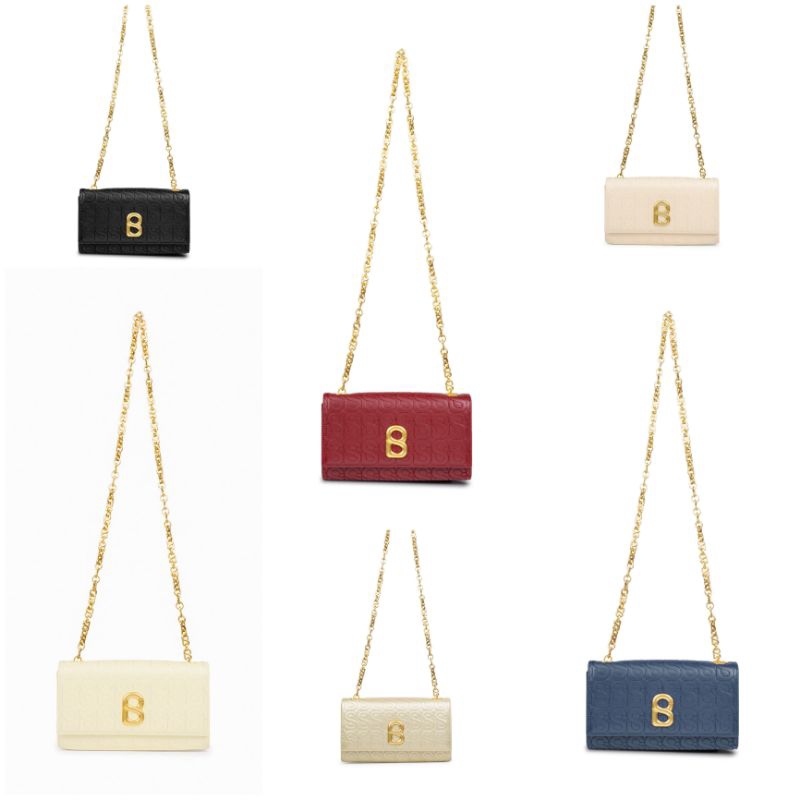 Buttonscarves Luna Leather Wallet On Chain New