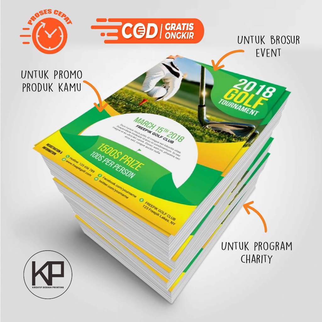 

Cetak Brosur | Flyer | Ukuran A5 | 1/3 Folio | A4 | Custom | Gratis Design | Murah | Proses Cepat | Kualitas Premium