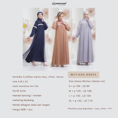 Gamis brokat tile dress mutiara tile raya michan gamis puring baju muslim wanita baju kebaya polos b