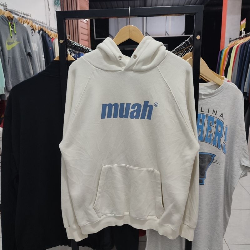 Hoodie MuahMuah putih second