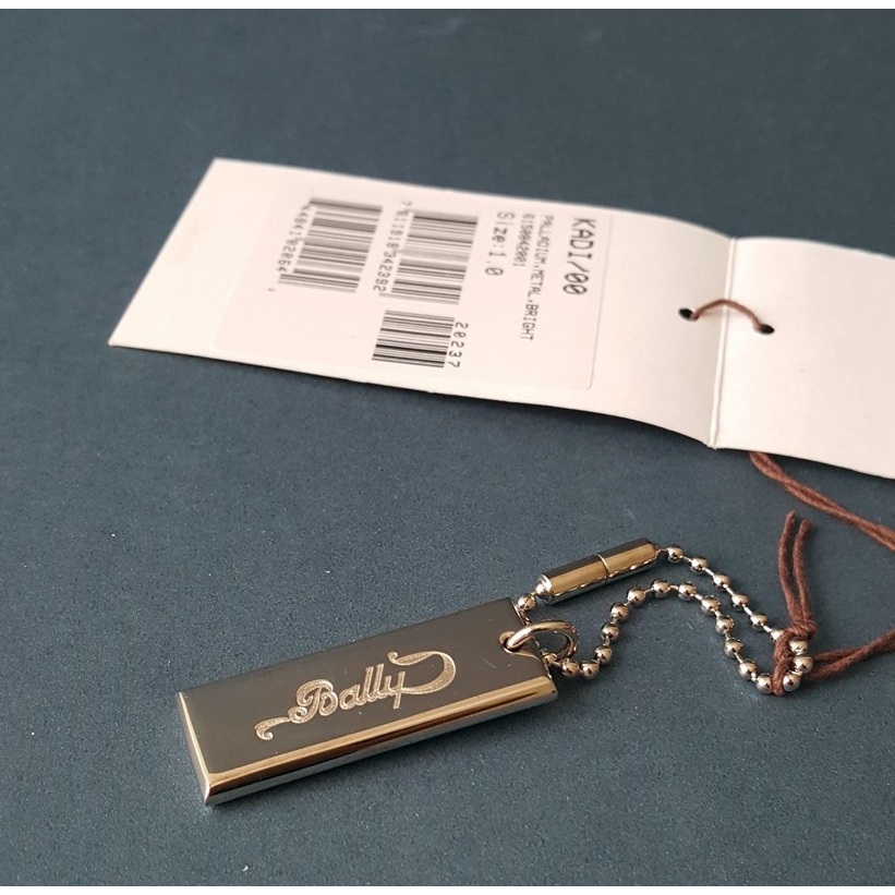 BALLY ORIGINAL Palladium Keyring MADE IN ITALY
