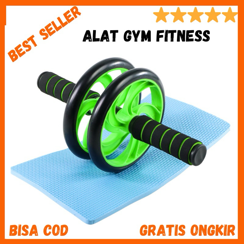 Alat Gym Fitness Trainer Abs Roller