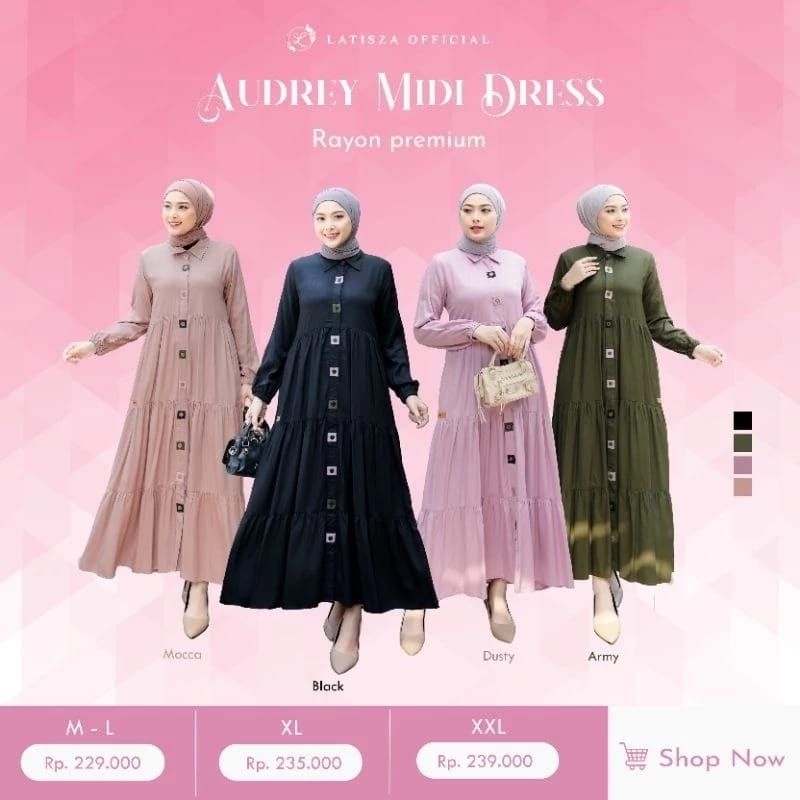 AUDREY MIDI DRESS BY LATISZA
