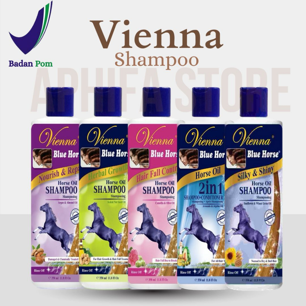 VIENNA BLUE HOURSE SHAMPOO KUDA/SHAMPOO PENUMBUH RAMBUT/SHAMPOO RAMBUT RONTOK/SHAMPOO