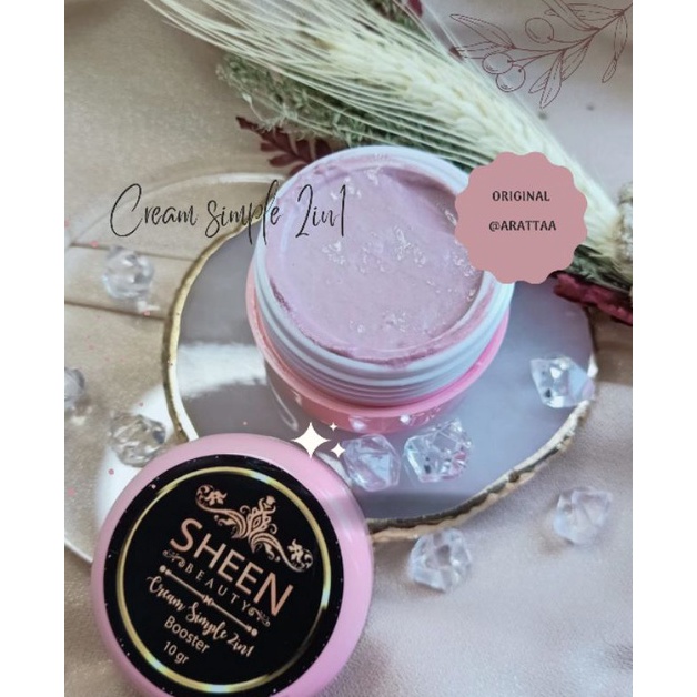 ART X33H SHEEN BEAUTY ORIGINAL  Cream Simple 2 in 1 Booster krim siang malam