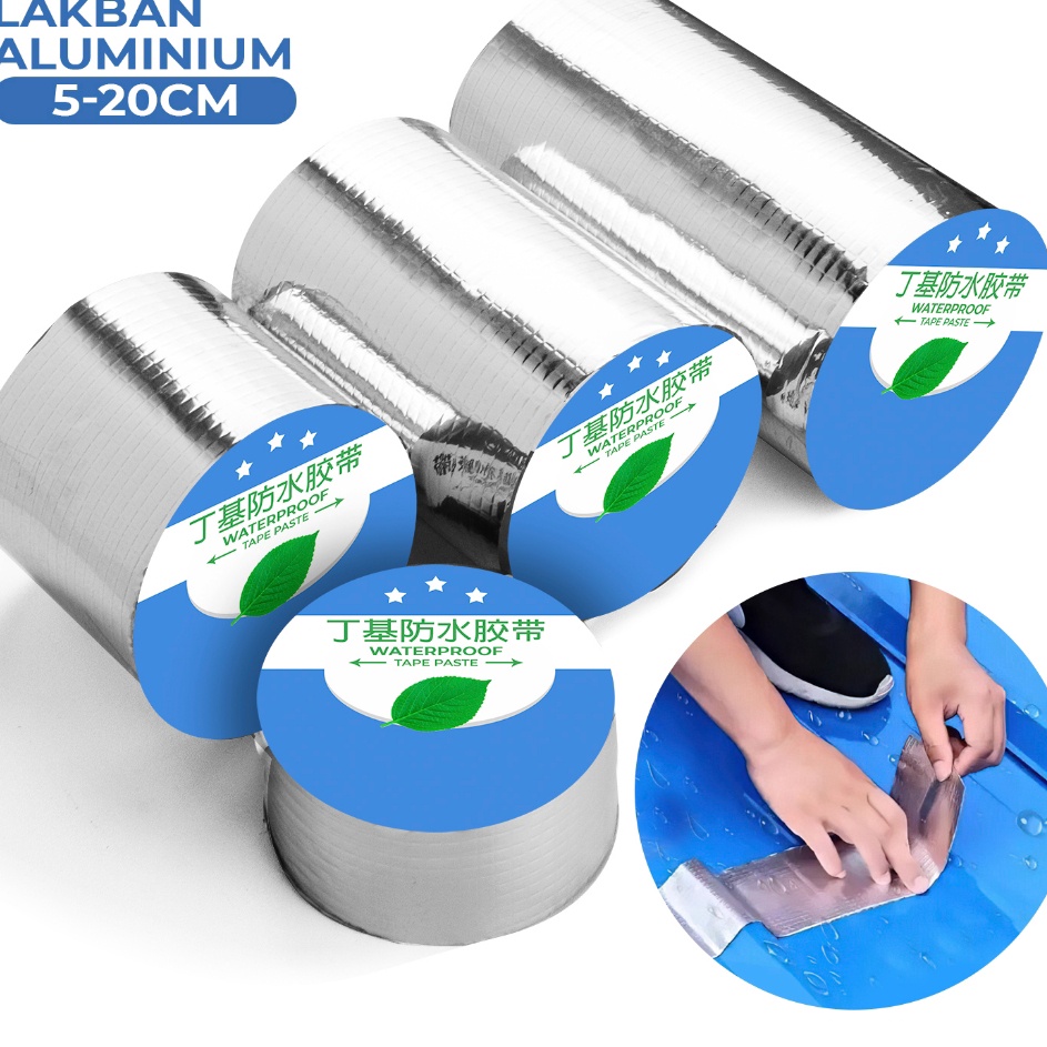 Promo besar Allefix Lakban Aluminium Anti Bocor Tape Waterproof Anti Panas 6683