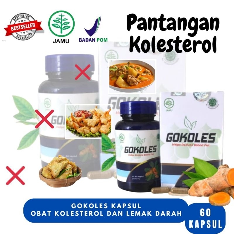 GOKOLES ASLI BPOM OBAT KOLESTEROL - OBAT STROKE