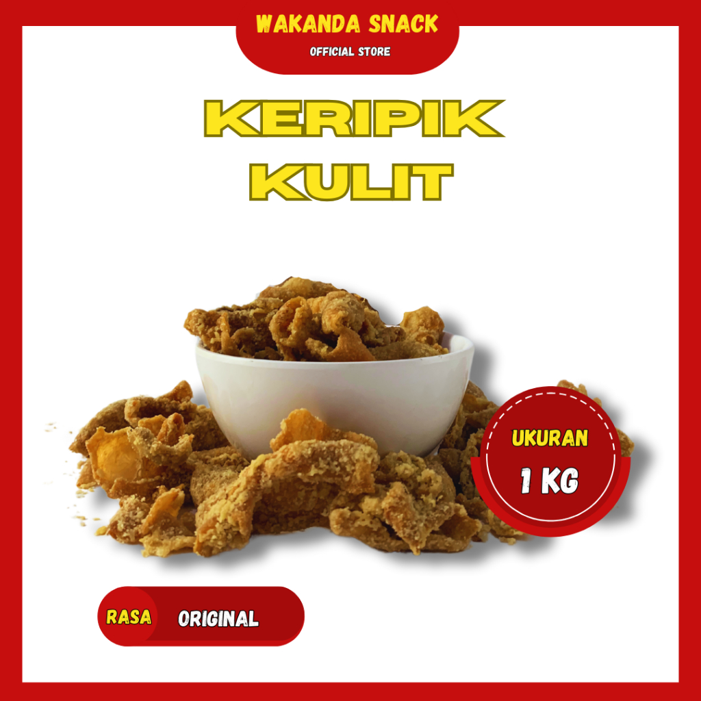 

Keripik Kulit Crispy 1 Kg Enak Renyah | Snack Kripik Murah Original | Renyah Gurih Bumbu Rempah | Camilan Keripik Murah Premium