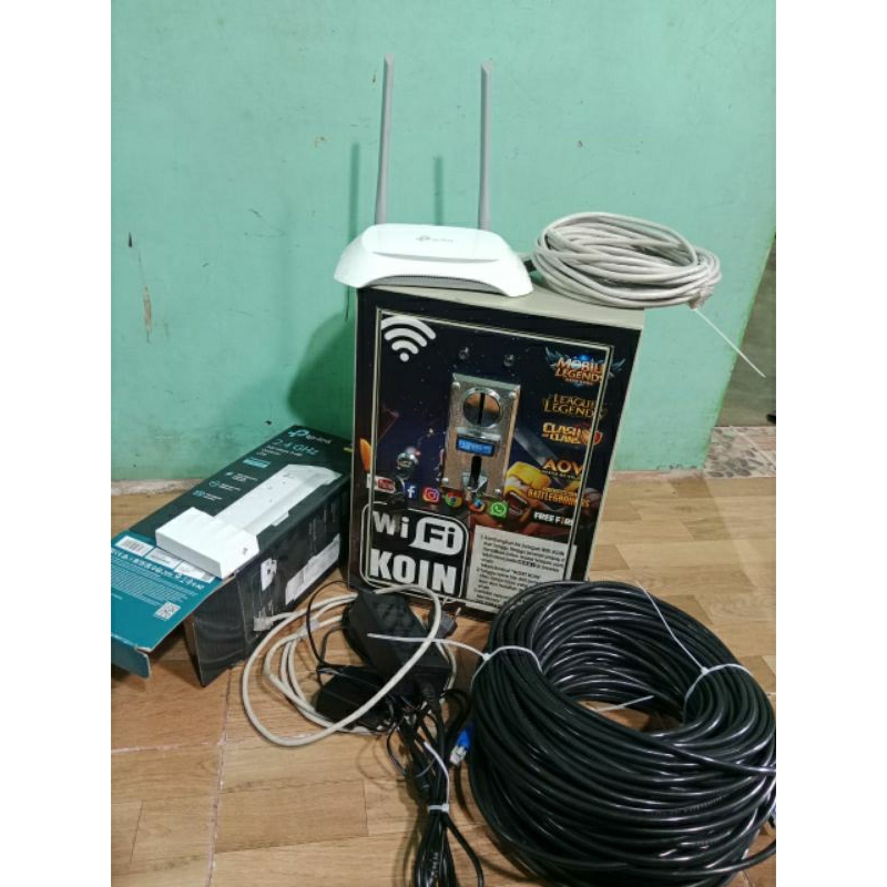 wifi koin viral outdoor dan indoor paket lengkap