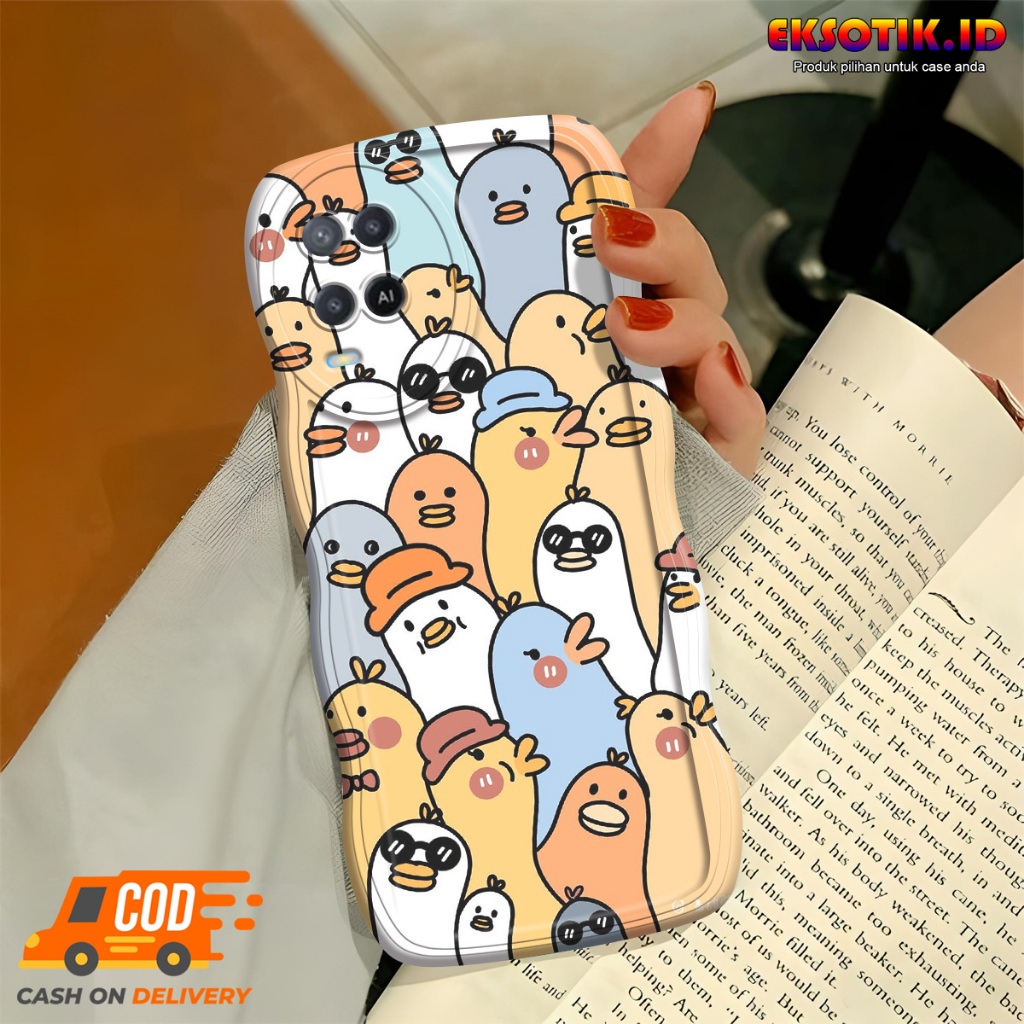 Case Oppo A54 Gelombang - Casing Oppo A54  - Silikon Oppo A54  - Softcase Oppo A54  - Kesing Oppo A5
