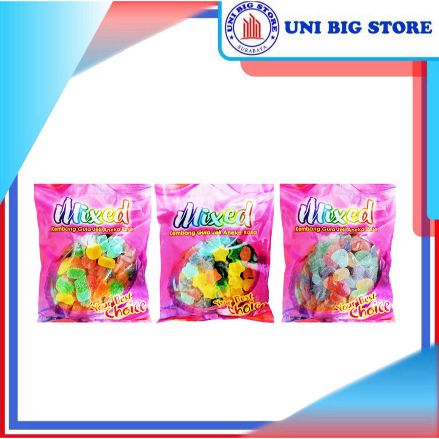 

Waisun Mixed Pastilles Jelly Candy Aneka Bentuk 1 kg Permen Jeli Lunak