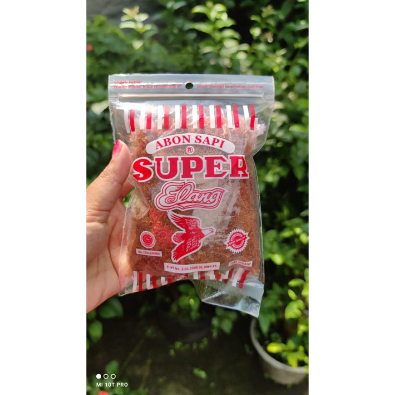 

Abon sapi super cap elang asli Boyolali kemasan 100gr