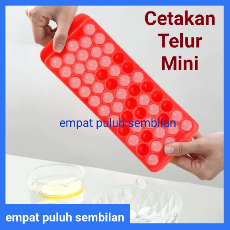 Cetakan es telur mini / cetakan jelly ball / cetakan telur puyuh / cetakan kelereng / cetakan puding