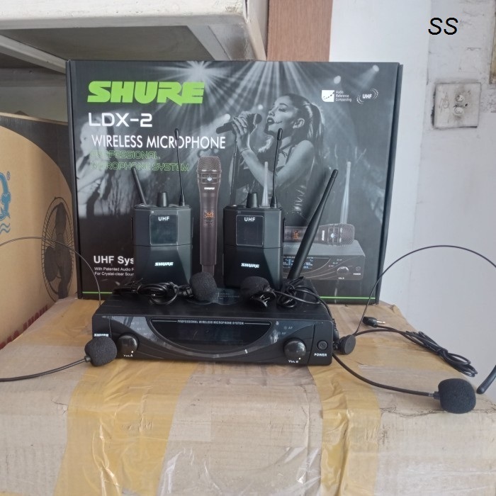 Mic Wireless Clip On & Headset Shure Ldx 2