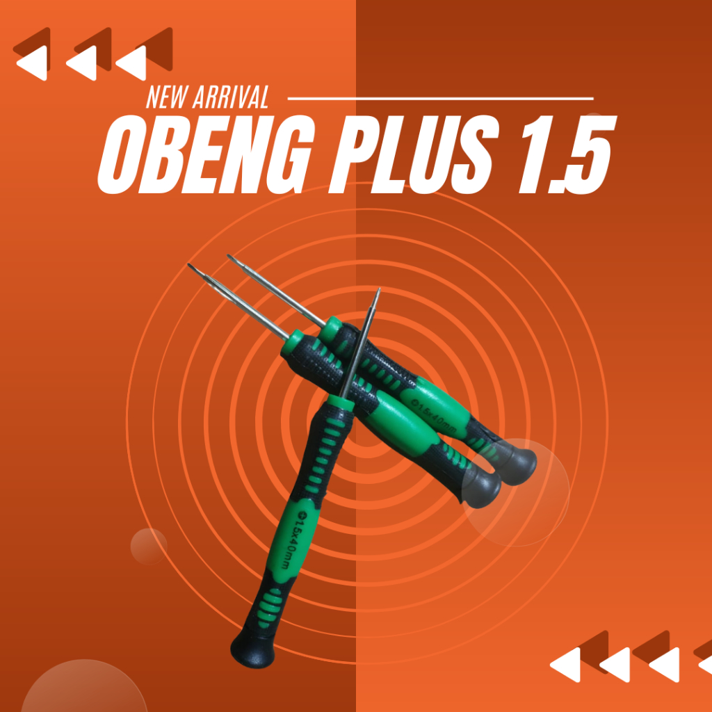 Obeng HP Obeng Plus 1.5 Satuan HIJAU