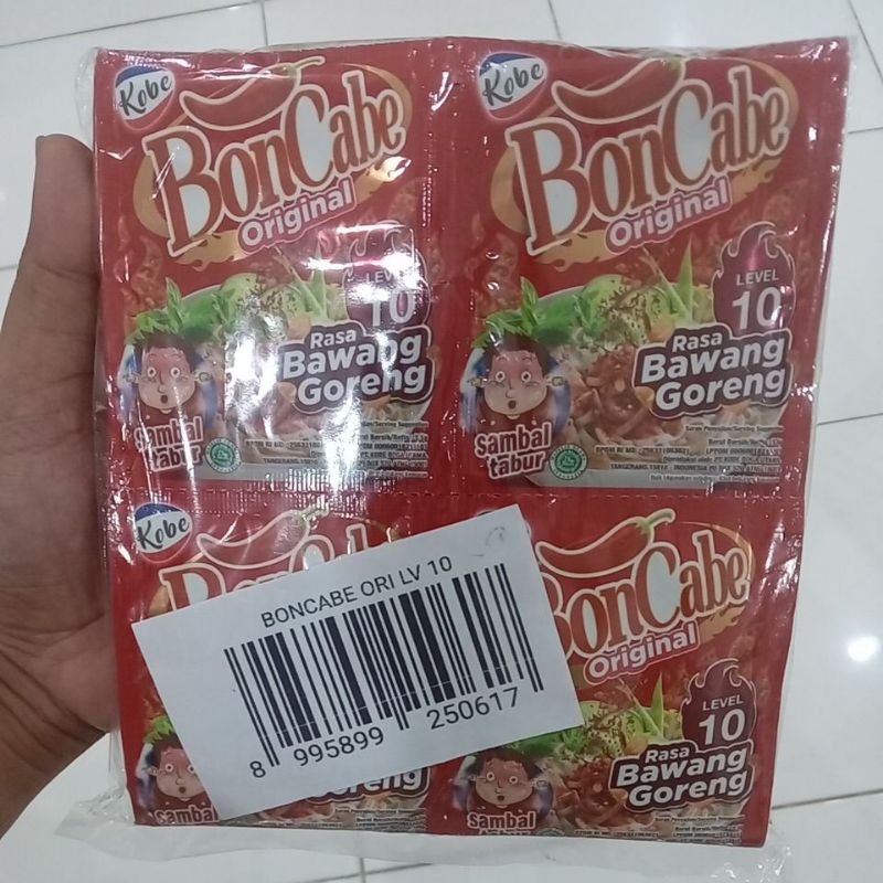 

BonCabe Original 5.5 g @24 Sachet Rasa Bawang Goreng Level 10