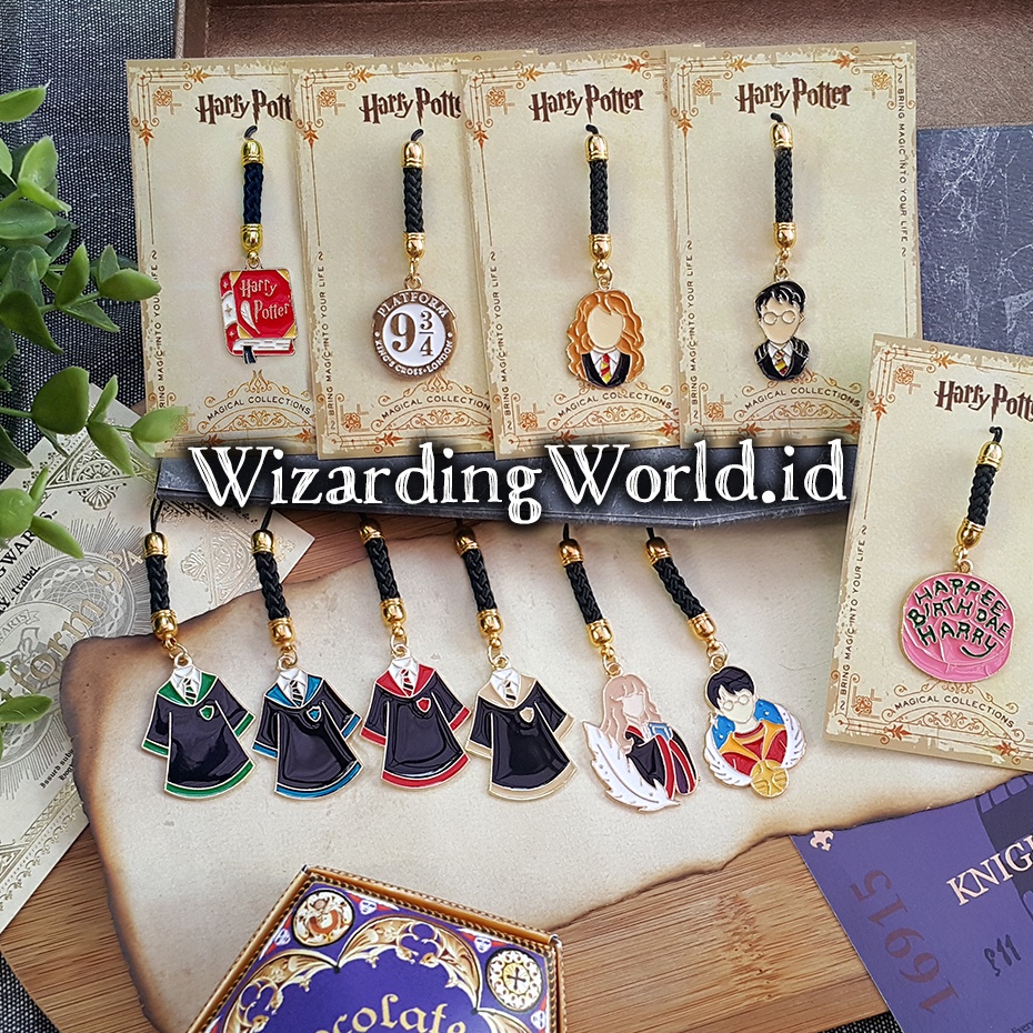 eY Gantungan HP Handphone Cell Phone Harry Potter Hogwarts Hermione Jubah Phone Strap Charm Charms S