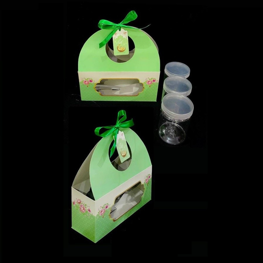 

(5 pcs) Dus Jinjing Hempers Lebaran Box Toples Tabung Cookies 800 Ml Isi 3 Ukuran 9.5 x 19 Cm