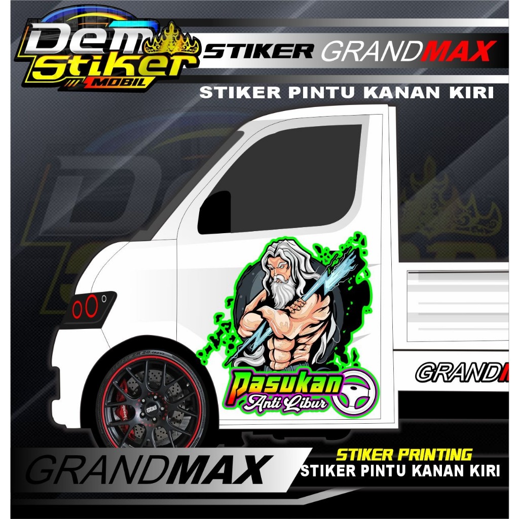 STIKER PINTU PICK UP GRANMAX / DECAL STIKER PINTU MOBIL CARRY L300 / STIKER PINTU PICK UP/STIKER MOB