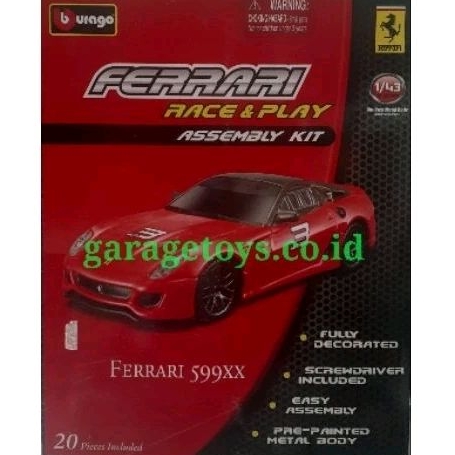 Bburago 1:43 Diecast Ferrari 599XX Model Kit
