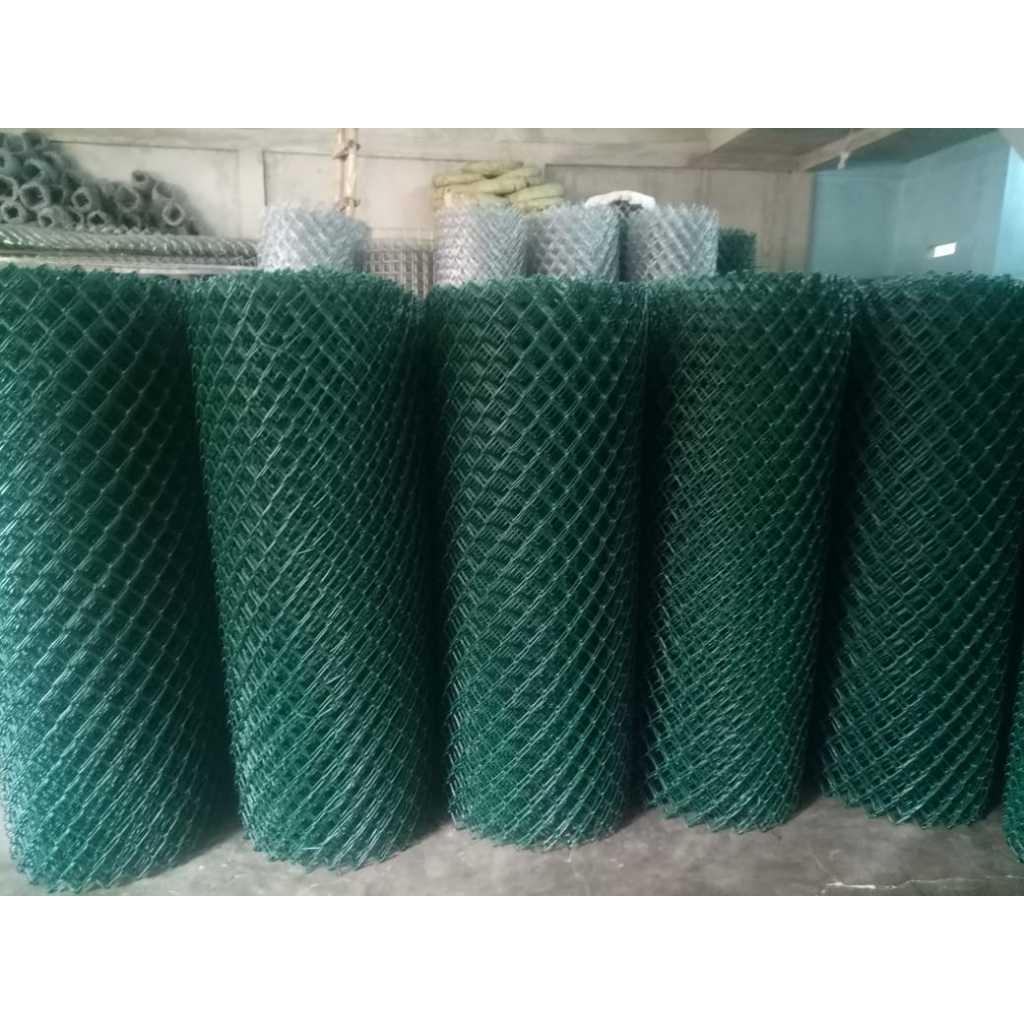 kawat harmonika pvc hijau 2,8 mm kotak 3 cm tinggi 1,5 meter harga permeter lari