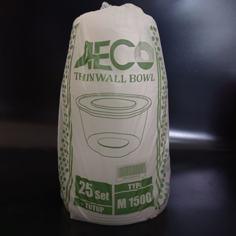 mangkok plastik 1500ml/thinwall 1500ml/thinwall bulat 1500ml/box thinwall