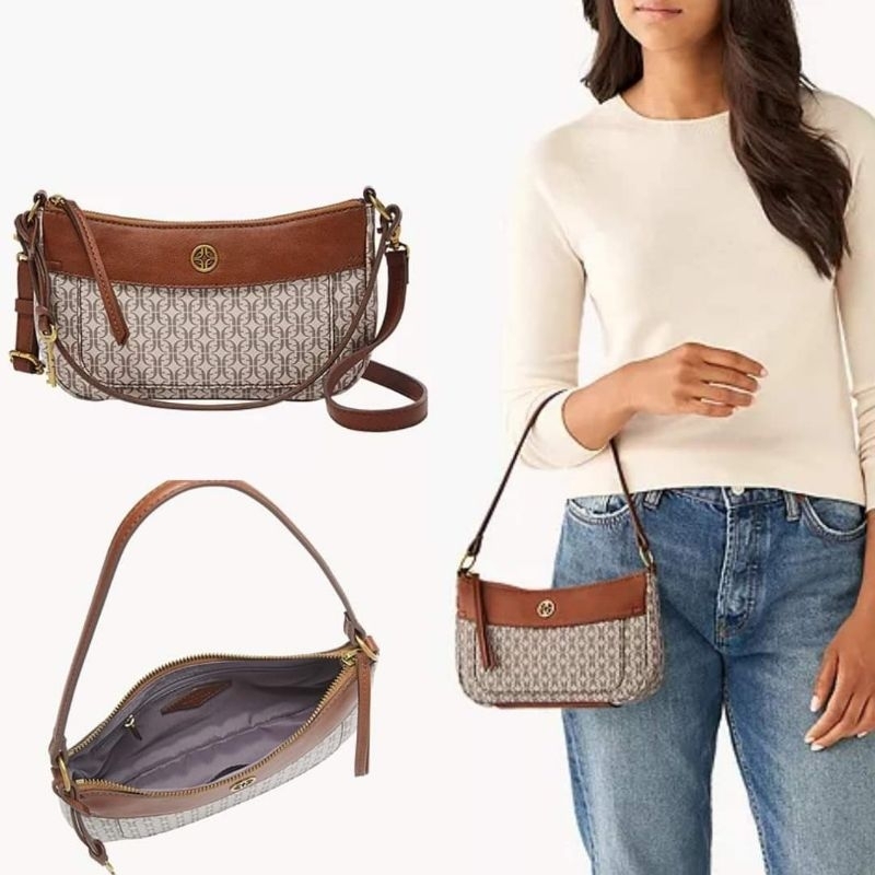 Skylar Mini Baguette Taupe Tan