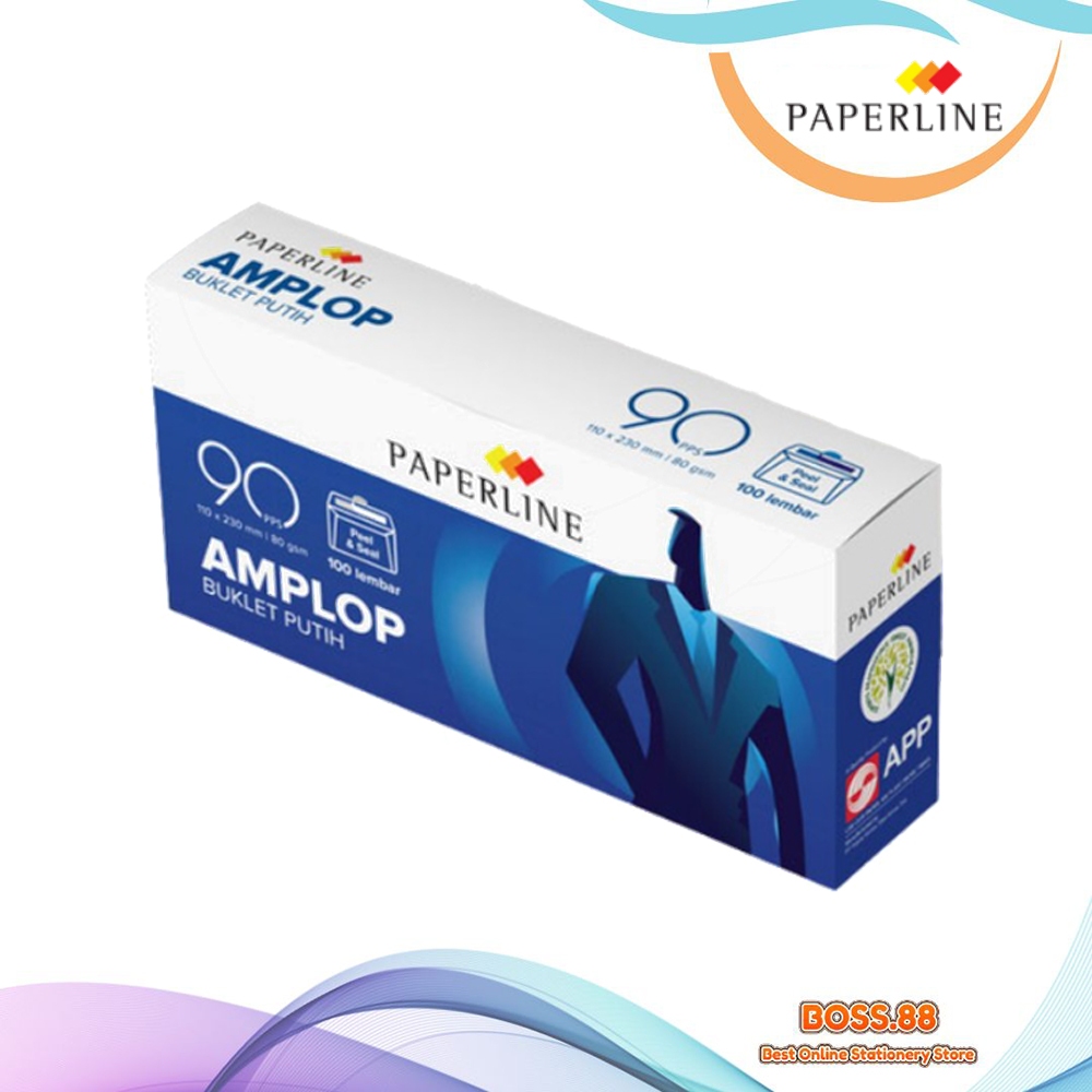 

ENVELOPE / AMPLOP PUTIH PANJANG PAPERLINE 90 SILICONE (1 PACK)