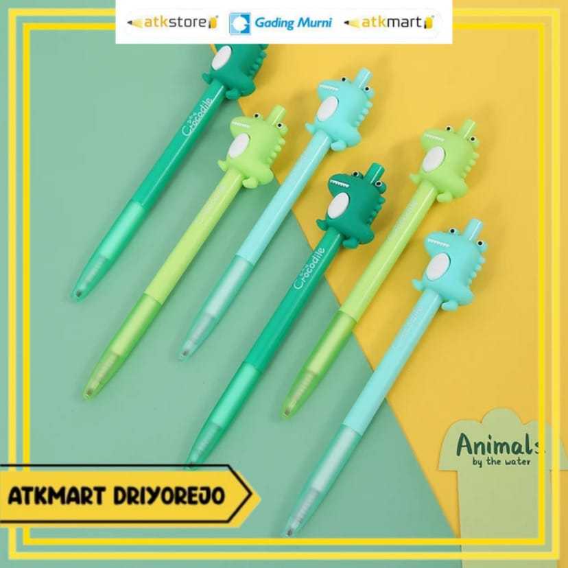 

(1 PCS) SOFUN MECHANICAL PENCIL ZF2901-5 KARAKTER BUAYA DINO - PENSIL MEKANIK PENSIL ISI