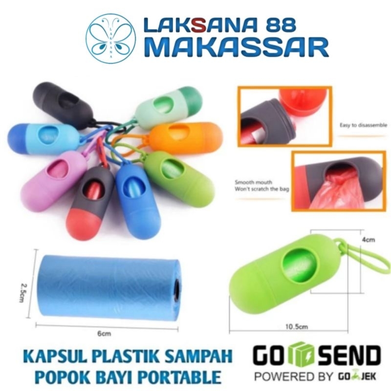 MAKASSAR Kantong plastik sampah travel gantungan tempat kantong plastik sampah mini serbaguna untuk 