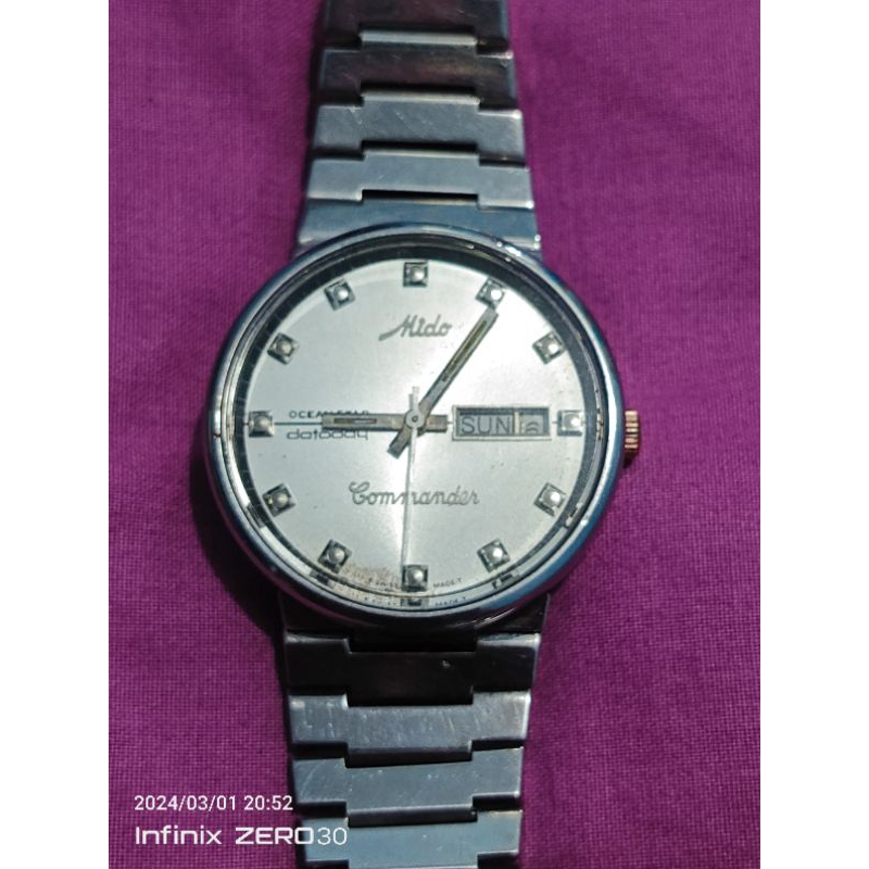 jam tangan mido comander stainless