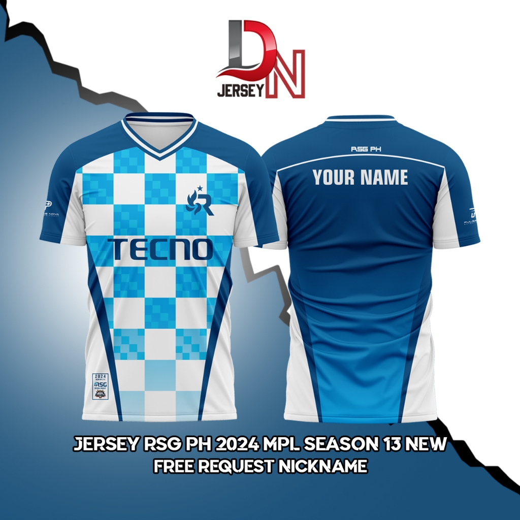 JERSEY Kaos Baju RSG PH 2024 TERBARU MPL SEASON 13 ( free custom nickname )