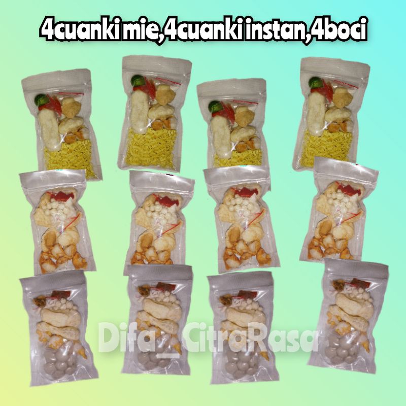 

PAKET 12PCS,4cuanki mie,4cuanki instan,4boci
