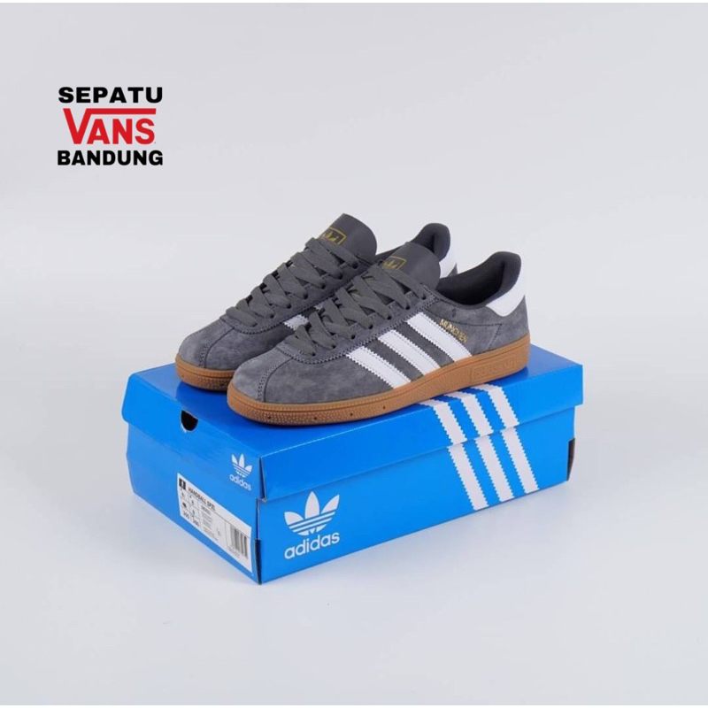 Adidas Munchen Grey White Gum