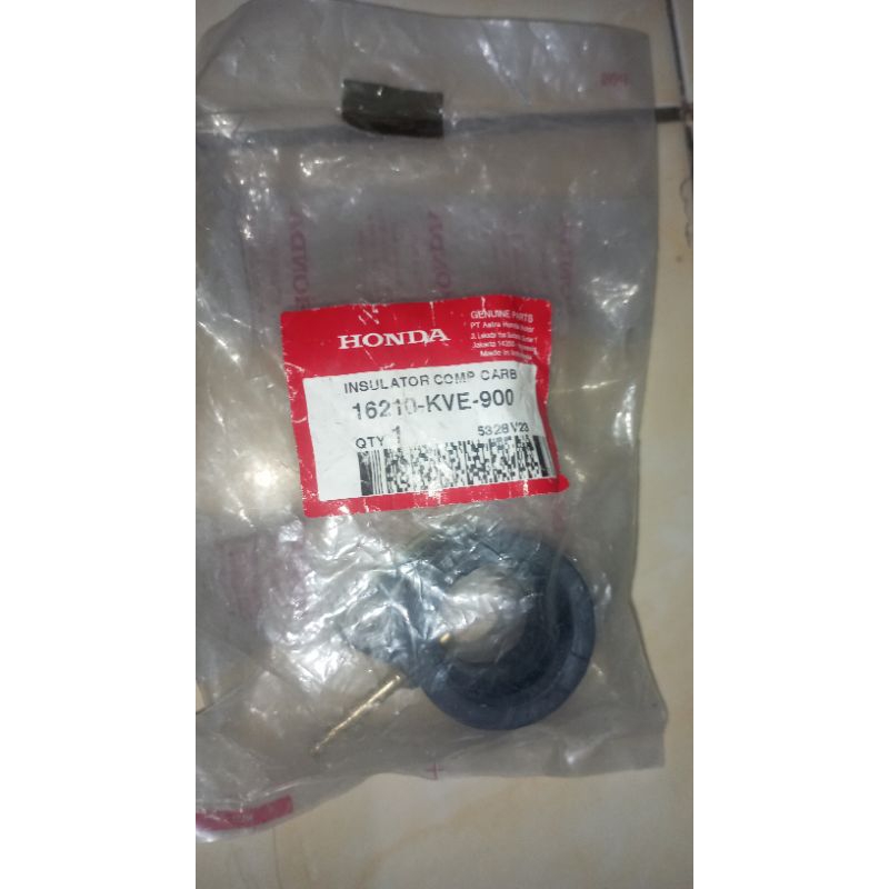 ori insulator honda megapro new monoshok monoshock monosok monosock intake karet intek intec manipol