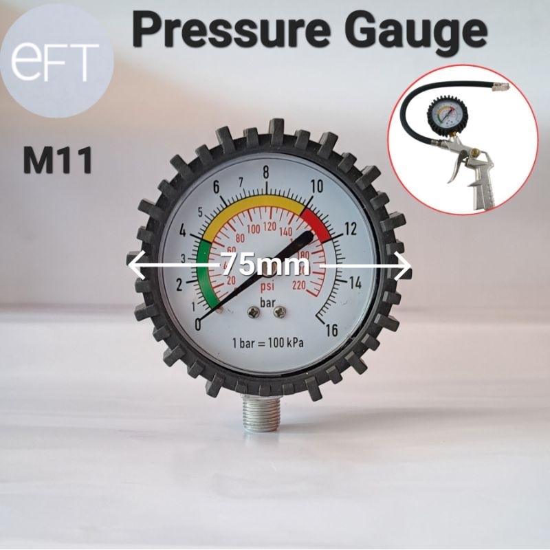 Pressure Gauge Inflator Isian Angin Ban