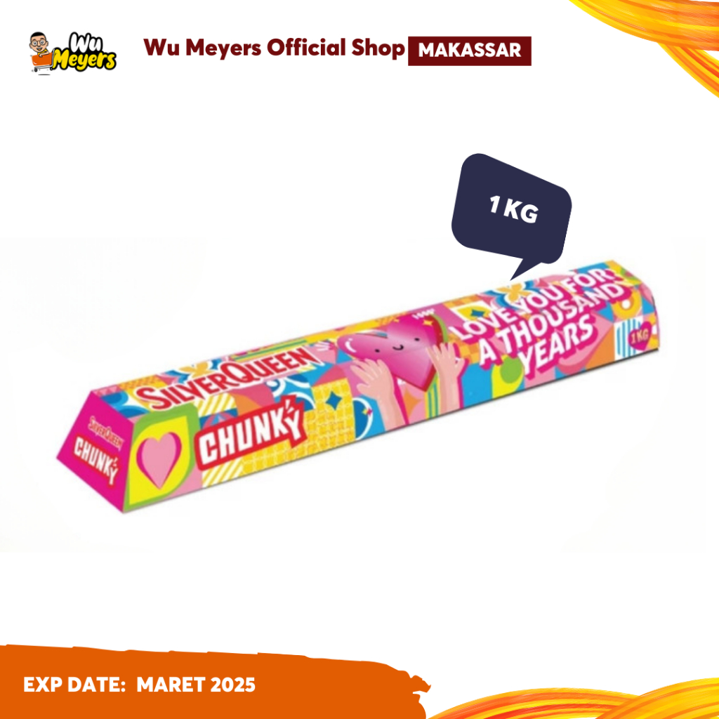 Silver Queen Chunky Bar Cashew 1 Kg - Snack Coklat Batang Silverqueen | Wu Meyers Makassar