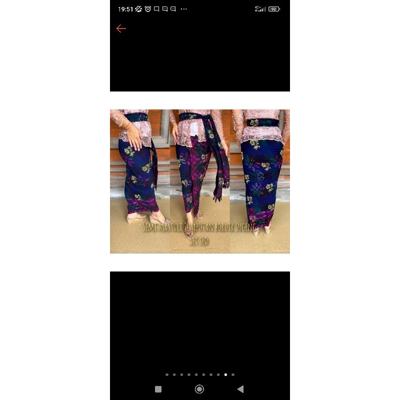 Semi Jumputan Mastuli motif Sugeng