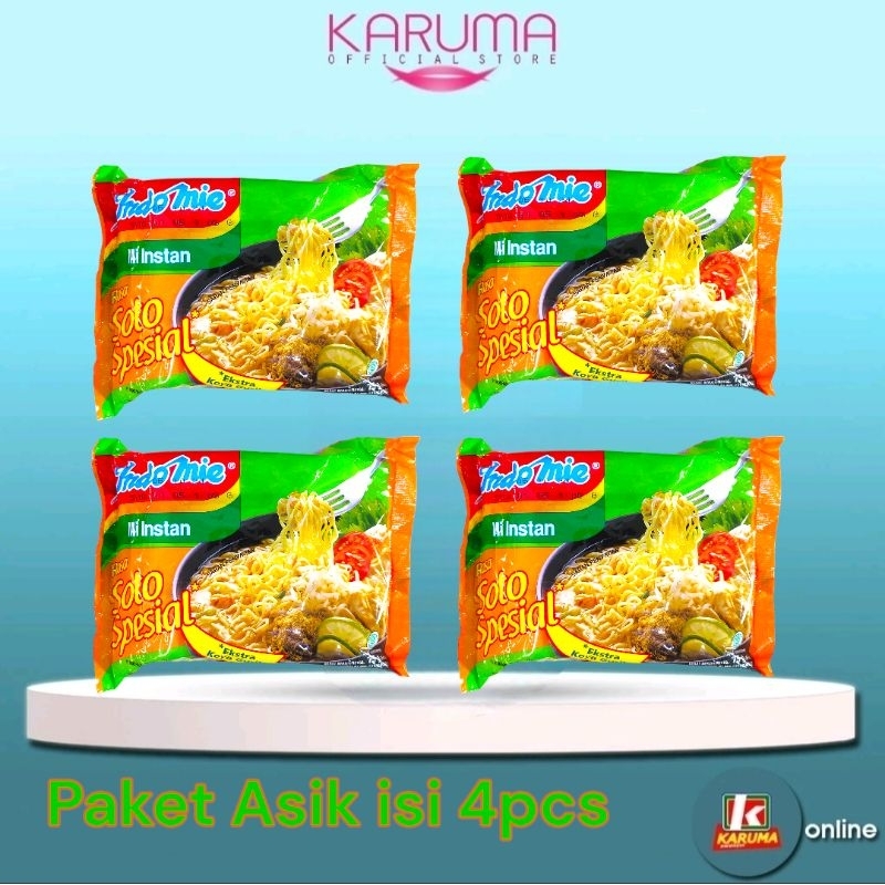 

Indomie Soto Spesial Paket Asik Isi 4 pcs Sudah Termasuk Packing Dg Buble