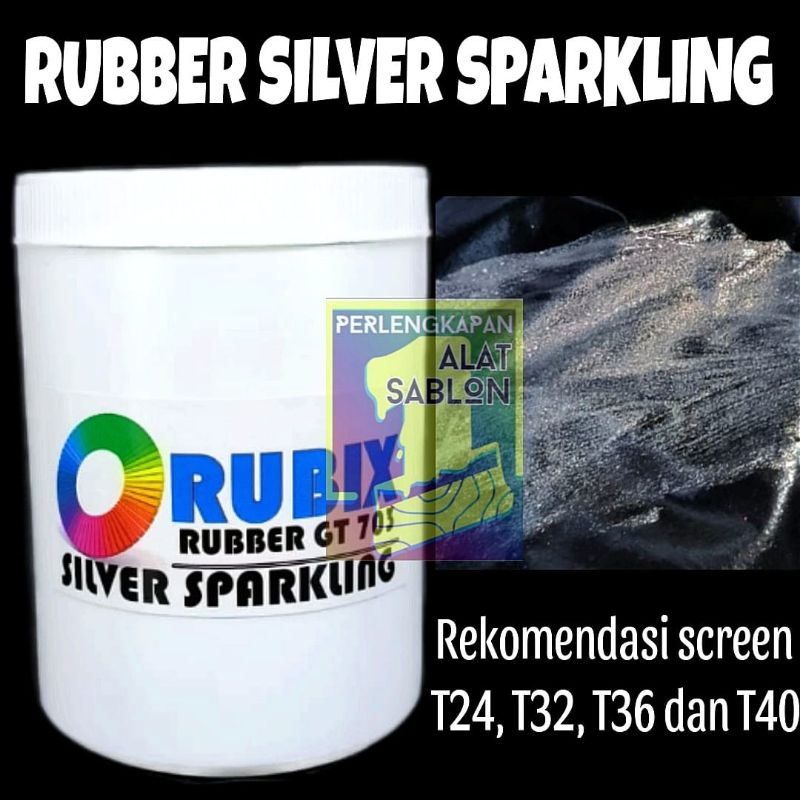 RUBIX RUBBER PASTA SILVER SPARKLING 703 CAT SABLON 1KG