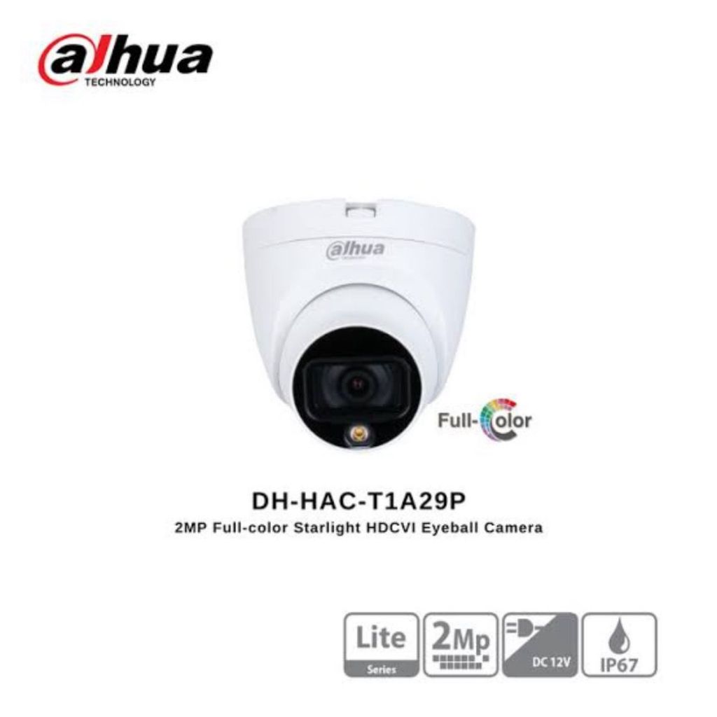 KAMERA CCTV DAHUA FULL COLOR 2MP INDOOR dan OUTDOOR CAMERA DAHUA CCTV
